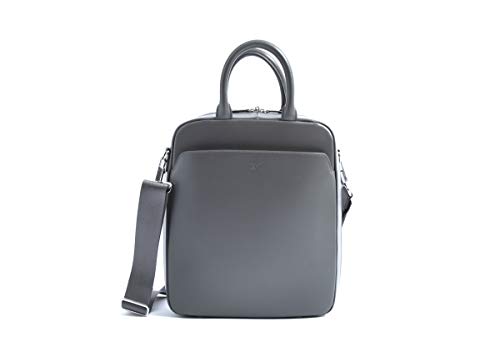 Tote Bag Nava en gris foncé, finitions soignées et bandoulière amovible