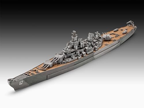 Revell 05183 Battleship USS New Jersey 1:1200 Scale Unbuilt/Unpainted Plastic Model Kit, "Moulded Color", miniature - Image 3
