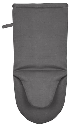 Södahl Soft Ofenhandschuh, Backofen Handschuh, Hochwertiger Kochhandschuh für Jede Küche, Hitzebeständig, aus 100% Baumwolle, 16 x 35 cm, 1 Stück, Grau