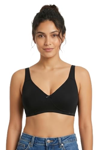 Image of Clovia Women's Cotton Solid Non-Padded Full Cup Wire Free T-Shirt Bra
