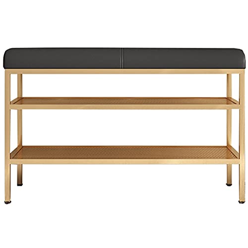 Banc de rangement chaussures avec assise confortable pour entrée
