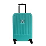Sherpani Meridian, 22 Inch Expandable Hardshell Carry-On, Lightweight 22' Rolling Hardside Travel Luggage for Women, Stylish & Durable Suitcase (Caribe)