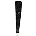 Newstarfactory Peacock Feather Black Sequins Design Plastic Folding Hand Fan