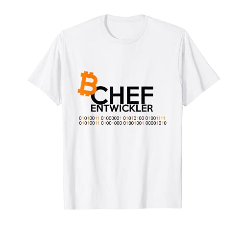 BITCOIN CHEF PROGRAMMIERER Ironisches lustiges BTC T-Shirt Cover