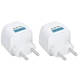Universel et pratique: Compatible avec les prises 10A, cet adaptateur permet d’utiliser vos appareils électriques provenant de différentes régions sans souci.