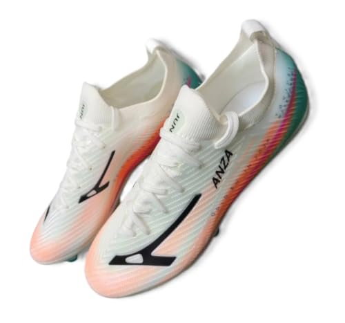 Buy Anza June Football Boots for Men, White/Blue/Pink, Size 9 UK - Image 4