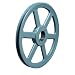 TB Woods BK160 FHP QT Bushed V-Belt Sheave, B Belt Section, 1 Groove, QT Bushing required, Cast Iron, 15.75" OD, 1590 max rpm