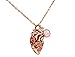 Produktbild Gemshine Halskette anatomisches Herz. Doktor Arzt, Krankenschwester, Biologe, Organspender 925 Silber ROSENQUARZ, vergoldet oder rose. Qualitätvoll, Made in Spain, Metall Farbe:Silber rose vergoldet