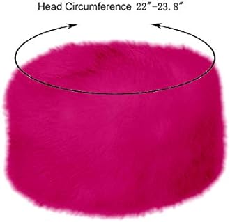 Old Dlrd Russian Hat,Winter Faux Fur Hats for Women,Warm Russian Cossack Style Hat for Ladies