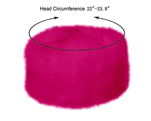 Old Dlrd Russian Hat,Winter Faux Fur Hats for Women,Warm Russian Cossack Style Hat for Ladies