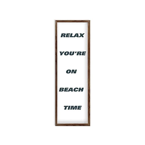 Plaque murale vintage en bois : l'esprit des vacances à la maison