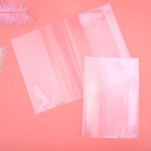 NUOBESTY Capas De Livro De Plástico Transparente Protetor De Capa De Livro 30Pcs 22K 16K A4 Deslizam