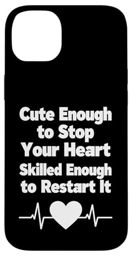 Cute Enough To Stop Your Heart Nurse ���[���A�f�U�C�� �X�}�z�P�[�X iPhone 14 Plus �p