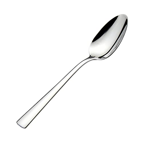 Dearithe Tea Spoon 12Pcs, Stainless Stainless 18/0 Teaspoons, 6.29 Inches Dessert Spoons, Silver, #TOP1