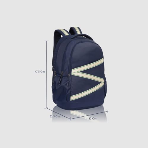 Image of United Colors of Benetton Phantom 34L Laptop Backpack, Water-Resistant, Fits 14-inch Laptop, Stylish & Organized for Professionals