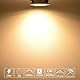 Allesgute LED Einbaustrahler Flach 230V 5W WarmWeiß LED Spot Set 500lm Mini Rund Slim Weiß IP44 Bad Einbauleuchte 30mm Einbautiefe Spots für Badezimmer, Küche, Wohnzimmer, 6er Set