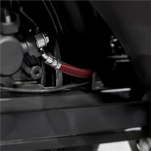 Durite de frein tressée moto pour raccord banjo M8 28 degrés 300cm