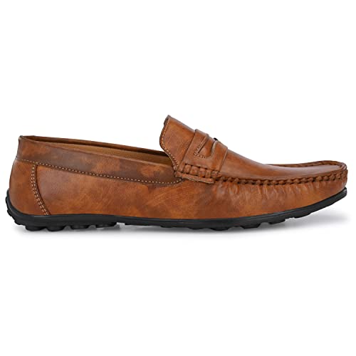 Image of AZZARO BLACK Men's Synthetic Leather Slip-On Casual Shoes