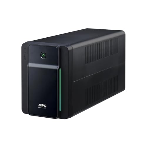 APC Easy UPS - BVX2200LI-GR - unterbrechungsfreie Stromversorgung 2200 VA mit Schuko Ausgängen, Batteriesicherung & Überspannungsschutz, Backup-Batterie mit AVR, LED-Anzeigen