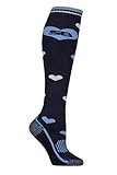 Poignets standards Storm Bloc Chaussettes d\'équitation femme – 1 paire, longues, coton respirant, renforcées, durables, idéales pour l’écurie et l’extérieur, taille 37–42 Cœurs Marine/Bleu