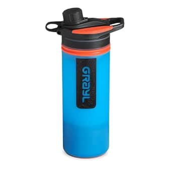 GRAYL GeoPress 24 oz Water Purifier Bottle - Filter for Hiking, Camping, Travel