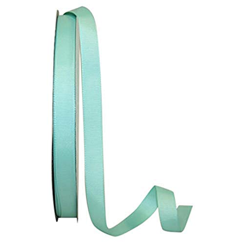 Reliant Ribbon 4900-077-03C Grosgrain Style Ribbon, 5/8 Inch X 100 Yards, Aqua