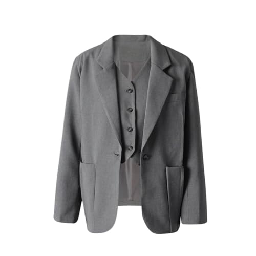Blazer de costume femme veste de smoking élégante et manteau chic un bouton