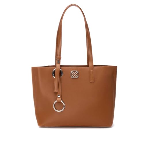 XTI - Bolso Shoper Mujer Camel - Diseño moderno y...