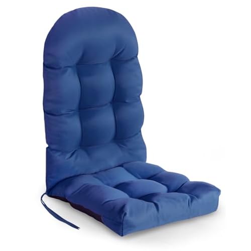 GREENVINES Adirondack-Chair-Cushion | Polyester | Waterproof | Outdoor High Back Rocking Chairs Cushions | Seat with Ties | Non-Slip | Thickened Pad f