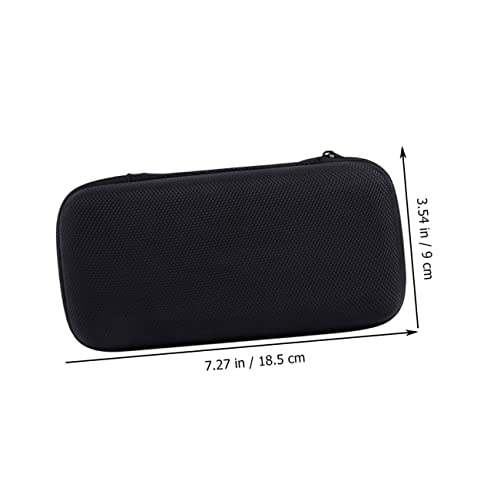 2 StüCk Eva Mikrofon Tasche - Kompakte wasserdichte SchutzhüLle Mit Netzfach FüR ZubehöR, StoßFest Und Leicht, Ideal FüR Mikrofon Aufbewahrung, Schwarz 18.5 X 9 X 4.5 cm