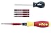Wiha 28791 8 Piece Insulated TorqueVario-S (10-50 In/lbs) and SlimLine Blade Set
