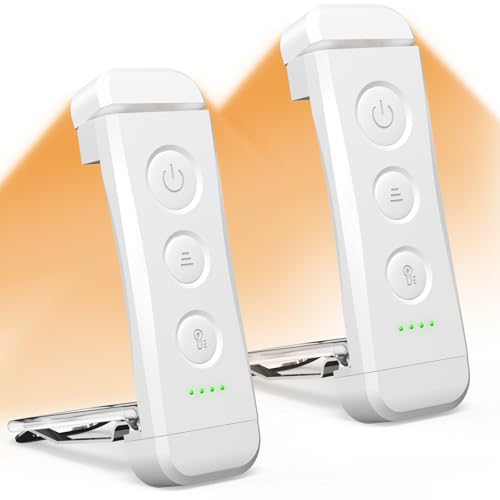 Image of Glocusent USB Rechargeable Book Light for Reading in Bed, Portable Clip-on LED Reading Light, 3 Amber Colors & 5 Brightness Dimmable, Compact & Long Lasting, Perfect for Book Lovers, Kids
