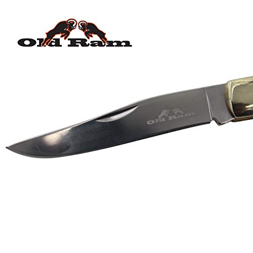 Collection Everyday Carry Manual Folding Pocket Trapper Knife w/Smooth Resin Handle (RD-8)