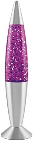 Global Gizmos 47740 Blue Wax Lava Lamp/Silver Base Colour/Retro Nostalgia/Relaxing Mood Light / 16 Inch Height