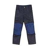 Robust Finkid Kalle Thermo Denim Kinder Winter Jeans mit Fleece Innenseite im Workerstil mit Po- und Knieverstärkung