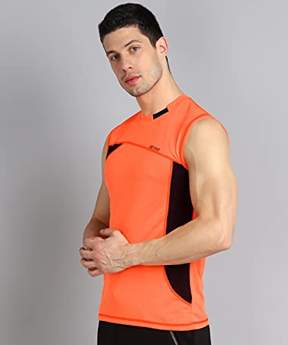 Image of Mens Sleeveless Sando Round Neck Running Tshirt for Workout Running
