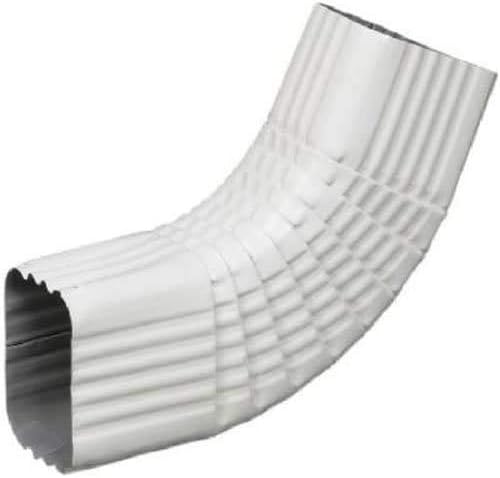 AMERIMAX HOME PRODUCTS 47265 3 x 4-Inch Aluminum B Elbow, White, Pack of 2