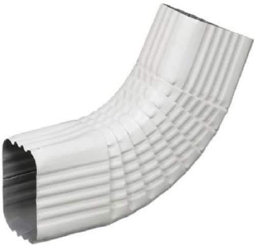 Coude B en aluminium blanc 3x10.2cm raccord descente gouttière AMERIMAX