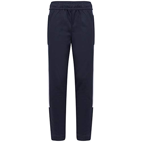 Image of Finden & Hales Childrens/Kids Boys Knitted Tracksuit Pants (11/12 Years) (Navy/White)