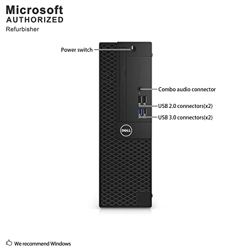 Dell 99K5T Optiplex 3050 Small Form Factor Desktop Computer, Intel Core I5-7500, 8Gb Ddr4, 256Gb Solid State Drive, Windows 10 Pro (Renewed) #TOP4