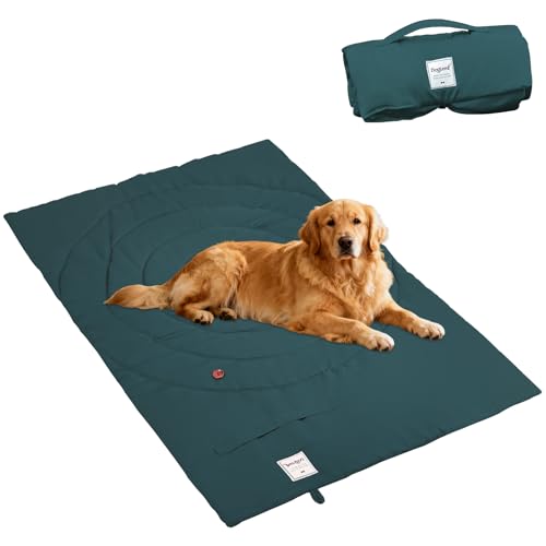 Tbintul Tappetino per Cani, 95 * 65 cm Cuscino Cane Impermeabile,Tappetino Coperta per Animali Domestici da Esterno Portatile per Cani e Gatti, Parco, Viaggio in Campeggio (verde)