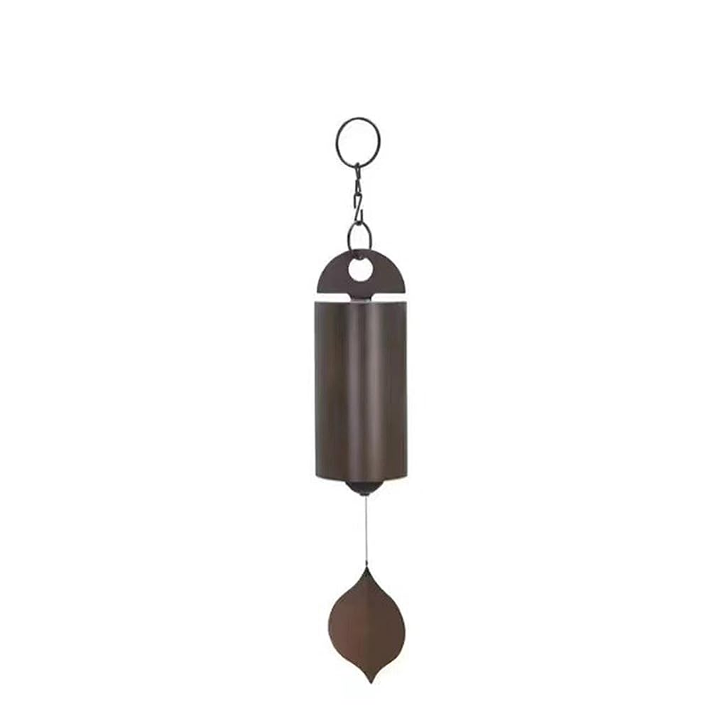 CRGANGZY Leaves Wind Chimes Retro Style Serenity Bell Wind Chimes Deep Resonance Metal Deep Tone Cylinder for Patio Yard Porch Garden Decor