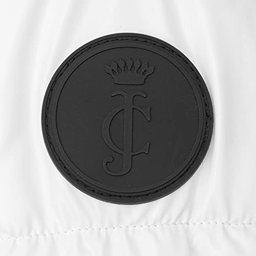 Juicy Couture Girls Puffer Jacket, Laminated Bubble Kids Coat With Fur Hoodie, Ivory, Small #TOP4