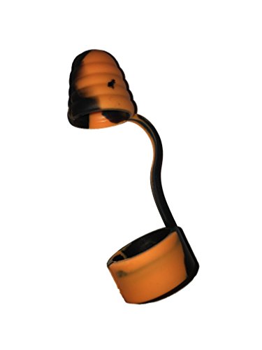 Preisvergleich Produktbild RAYEE, Sanitär-Universalring mit Kappe, Silikon, rutschfest. Schwarz / Orange