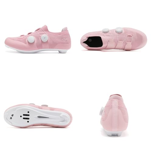 Zapatos de bicicleta para mujer ligeros compatibles con calas mixtas 5