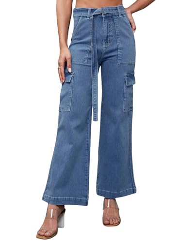 Image of Miss Chase Women's Skinny Fit High Rise Regular Length Stretchable Denim Jeans (MCSS22DEN12-16-392-38, Vivid Blue, 38)