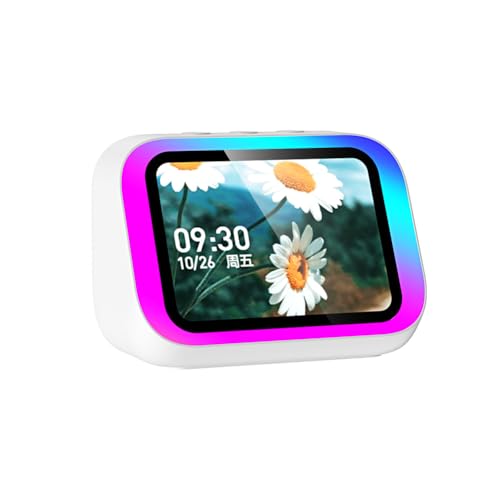 Kexpery Intelligente con assistente vocale e sveglia luminosa RGB per casa e camera da letto Bluetooth portatile