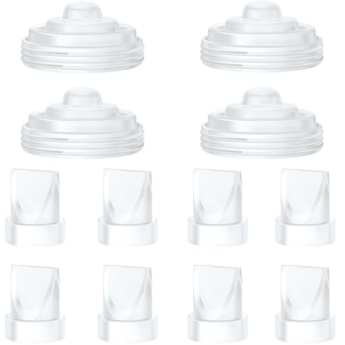 Image of 8Pcs Duckbill Valves and 4Pcs Diaphragm Compatible with Momcozy M5 Breast Pump, Replacement Accessories for M5 Pump, Mom Cozy Valve Diaphram Replacement Accessories