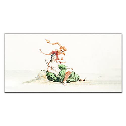Tableau en verre incassable Coloray Antiquité de Adonis pour mur de salon