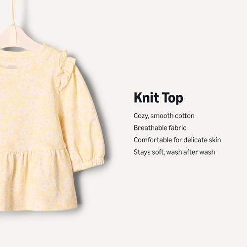 Image of Amazon Essentials x Sofia Grainge Toddler and Baby Girls' 3 /4 Sleeve Knit Top